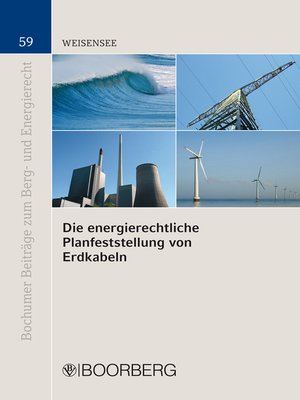 cover image of Die energierechtliche Planfeststellung von Erdkabeln
